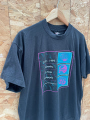 Vintage BEST Society for Neuroscience 25 Years T-Shirt XL Black 1970-1995