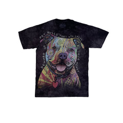 The Mountain Pit Bulls Steal Your Heart Tie-Dye T-Shirt Size S