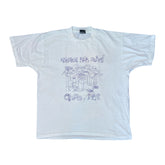 Vintage 90s Cassidi High Class of 62 quirky single stitch white t-shirt size XL