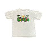 Vintage 90s Bahamas vacation graphic souvenir single stitch t-shirt size medium