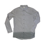 Vintage Y2K Adidas originals grey detachable grandad collar shirt size medium