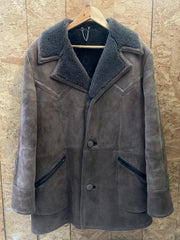 Mens Vintage 70s Afghan Sheepskin Shearling coat size large 42 by Bailey’s of Glastonbury
