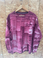 Vintage Croft & Barrow Burgundy Tie-Dye Sweatshirt XL