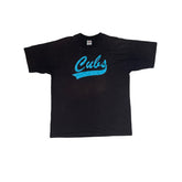 Vintage 90s Single Stitch Fruit of the Loom Cubs T-Shirt Black XL Graphic Tee