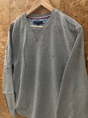 Vintage Y2K Tommy Hilfiger grey muted minimal sweater size XL
