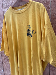 Vintage FUBU The Collection Yellow Graphic Long Sleeve T-Shirt XXXL
