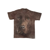 Vintage The Mountain Brown Tie Dye Labrador Dog Face T-Shirt Size M