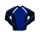 Feroti Sport Cycling Jersey Long Sleeve Blue Black White L