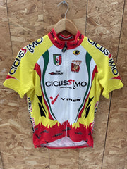 Anna Neri Cicliissimo 2008 Cycling Jersey Men's Yellow Red Size L