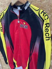 Vintage RC-Rech Cycling Jersey Long Sleeve Red Black Yellow Men's Size L