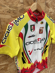 Anna Neri Cicliissimo 2008 Cycling Jersey Men's Yellow Red Size L