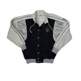 Active Sports Connection Varsity Jacket Black White Size M Retro Mens
