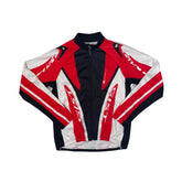 GIST Cycling Jacket Red White Black Full Zip Long Sleeve Men's Size XL