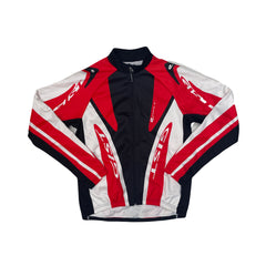 GIST Cycling Jacket Red White Black Full Zip Long Sleeve Men's Size XL
