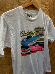 Vintage 90s Cadillac hot rod graphic souvenir single stitch t-shirt size medium