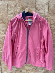 Vintage Timberland Men's L/G Red Hooded Lightweight Day Jacket Casual