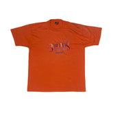 Vintage 90s vibrant orange Bahamas embroidered single stitch t-shirt size XL