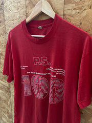 Vintage 92 graduation class single stitch red t-shirt size XL by screen stars