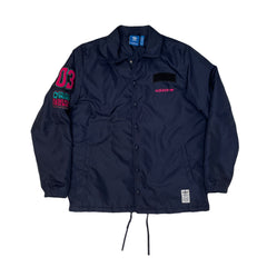 Adidas Originals Seoul Coach Jacket Navy Blue "03" Patch Logo Size L