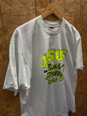 Vintage 90s Jesus Rock & rolls the blues away single stitch t-shirt size XL
