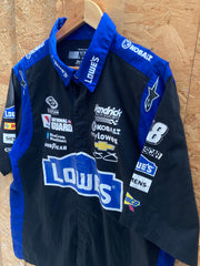 Vintage Y2K Jimmie Johnson Lowes Hendrick NASCAR team racing shirt size large