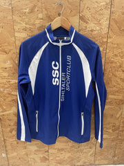 Crespo Blue White Full Zip Running Jacket Men's M