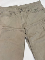 Vintage Y2K beige Levi’s 514 black label beige chino brushed cotton pants jeans W34” L32”