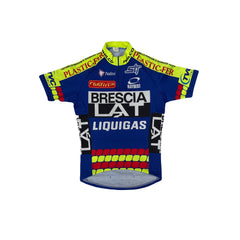 Nalini Cycling Jersey Men's M Blue Liquigas Brescia Vintage Retro