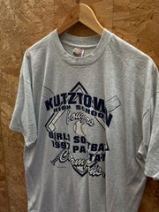 Vintage 97 Kutztown USA grey single stitch t-shirt size XL by Fruit of the loom