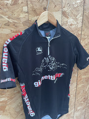 Giordana Gianetti Day 2010 Cycling Jersey Men's Size M Black Short Sleeve