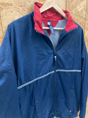 Vintage Y2K navy blue Tommy Hilfiger sailing shell windbreaker jacket size XL