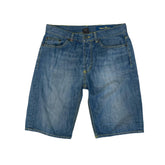 Vintage Y2K denim yellow stitching hip hop jorts jeans shorts size 33” by Stan Dart