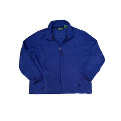 L.L. Bean Women's Fleece Jacket Blue Size L Full Zip Outdoor Casual