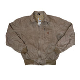 Vintage 90s Carhartt Wylie stone beige tan workwear jacket size medium