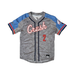 Vintage Y2K Nike Gray/Blue Crush Baseball Jersey #2 size large