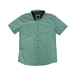 Vintage Lee Men's XL Mint Green Short Sleeve Button-Down Shirt