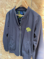 Vintage Lonsdale London Men's Size S Dark Grey Mod Harrington Style Bomber Jacket