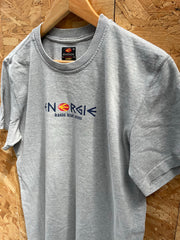 Vintage Y2K Energie L Grey Basic Blue Jeans Graphic T-Shirt Men's Tee