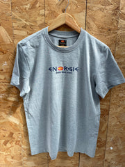 Vintage Y2K Energie L Grey Basic Blue Jeans Graphic T-Shirt Men's Tee