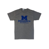 Vintage Didonato Gray Monarch Baseball T-Shirt Short Sleeve by Jerzees Adult S