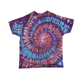 Vintage Tie Dye Shirt Multicolor Spiral Short Sleeve T-Shirt Size XXL by Hanes