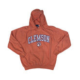 Vintage Y2K Clemson University Peach Hoodie Sweatshirt Size Medium by Old Varsity Brand