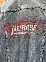 Vintage Levi's Denim Jacket - Men's Medium - Light Wash - Classic Style Pyrotechnic Crew