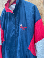 Vintage 90s Amatuer Athletic Union USA Shell Track Jacket - Navy, Red, White Size XL