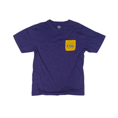 Vintage Y2K USA College LSU Tigers Purple & Gold T-Shirt Size M by Colosseum