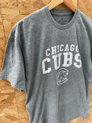 Vintage Y2K Chicago Cubs Heather Gray T-Shirt Size Large by Soft As A Grape