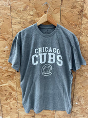Vintage Y2K Chicago Cubs Heather Gray T-Shirt Size Large by Soft As A Grape
