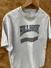 Vintage USA College team Hillbrook Graphic Gray T-Shirt Men's M by Hanes