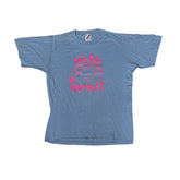 Vintage 90s Pal Gal Softball T-Shirt Light Blue Thrashed Size L by Jerzees