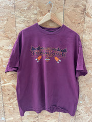 Vintage Harley-Davidson 2016 MDA Fall Ride Tomahawk  T-Shirt Maroon Size XXL
